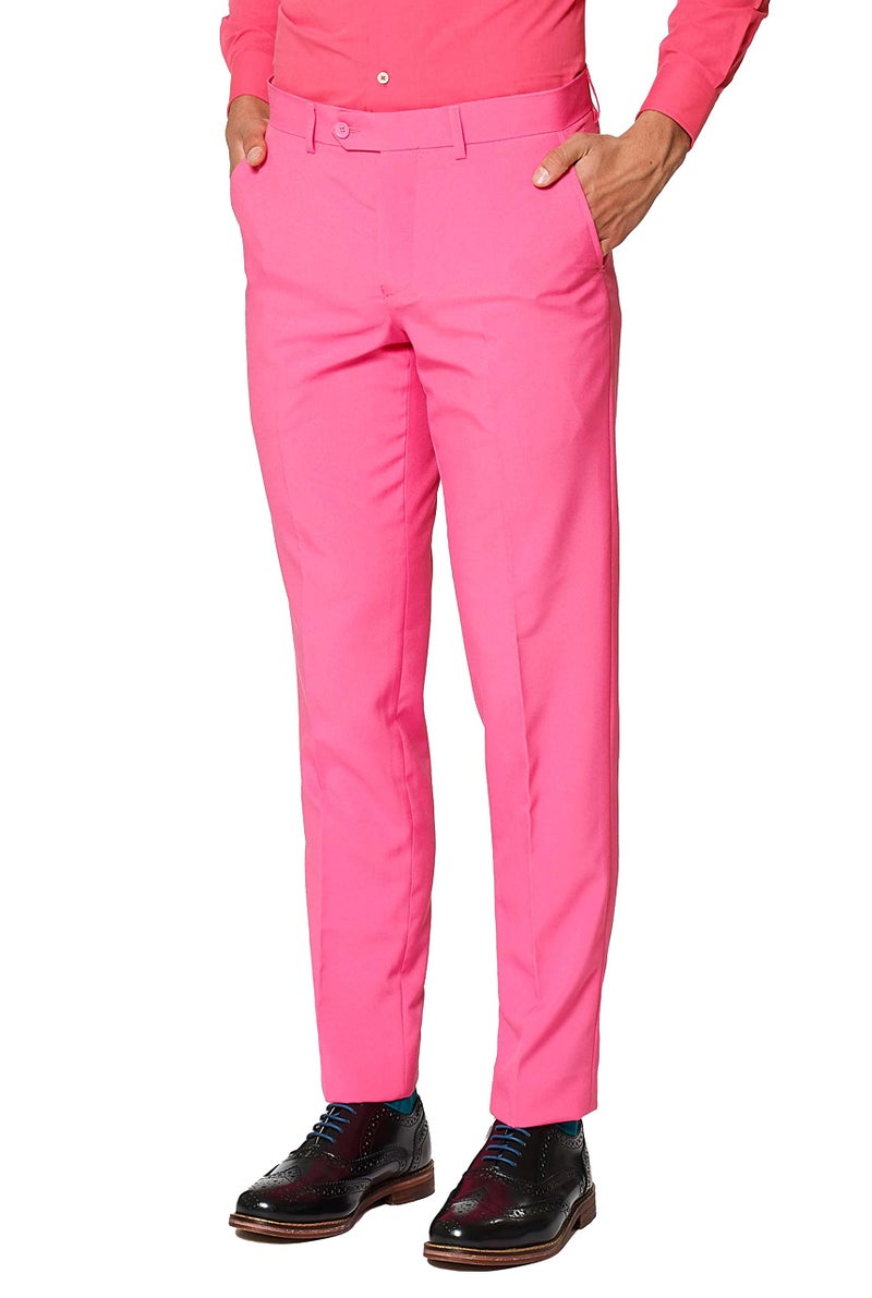 OppoSuits - Men's - Solid Color Suit Mr. Pink - 44 - Pink - Image 4